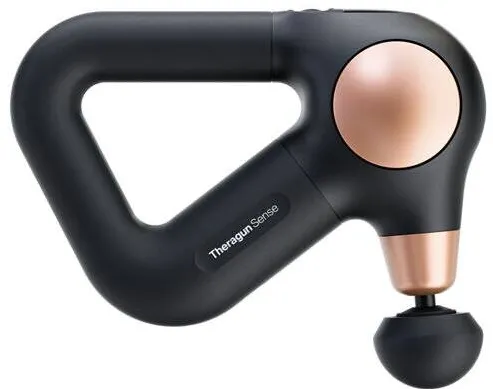 Therabody Aparat de masaj cu vibratie Therabody Theragun Sense 2, 5 trepte viteza, 4 programe, 2 capete masaj, Autonomie 2h, Bluetooth, Negru