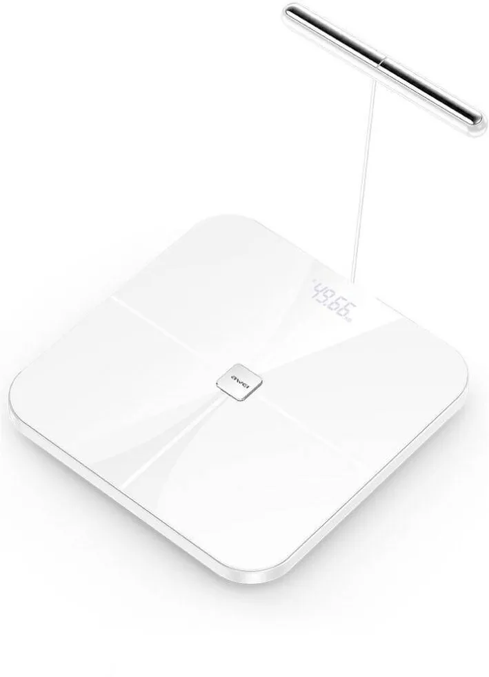 AWEI Cantar corporal smart AWEI SS1, Bluetooth 5.1, WiFi, Sarcina maxima 180kg, 500mAh, Alb