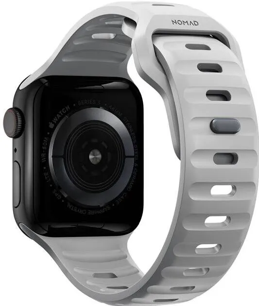 Nomad Curea rezistenta la apa NOMAD Sport Strap compatibila cu Apple Watch 4/5/6/7/8/SE 38/40/41mm, S/M, Gri