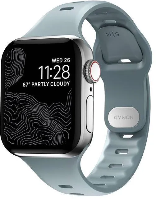 Nomad Bratara Nomad Sport Slim S/M, albastru glaciar, pentru Apple Watch 7/6/SE/5/4/3/2/1, 150x200mm