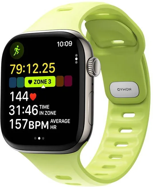 Nomad Curea Nomad Tempo compatibila cu Apple Watch 45 / 46 mm, Lime