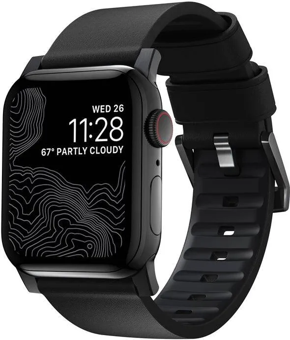 Nomad Curea Smartwatch, Nomad Active Strap Pro Apple Watch 44/42 mm, Negru