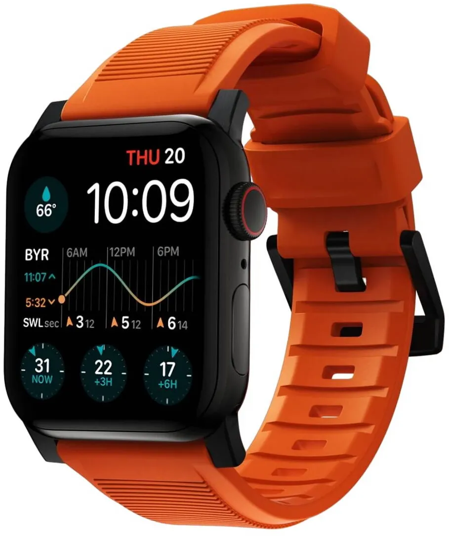 Nomad Curea Durable Nomad pentru Apple Watch 45 / 49 mm, portocaliu/negru