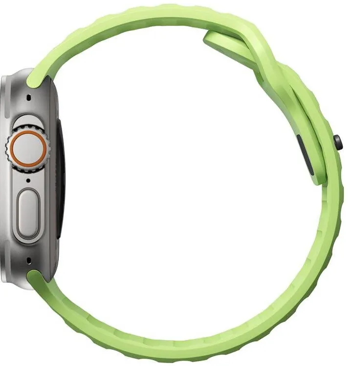Nomad Curea rezistenta la apa NOMAD Sport Strap compatibila cu Apple Watch 4/5/6/7/8/9/SE/Ultra1/2 42/44/45/49mm Glow 2.0
