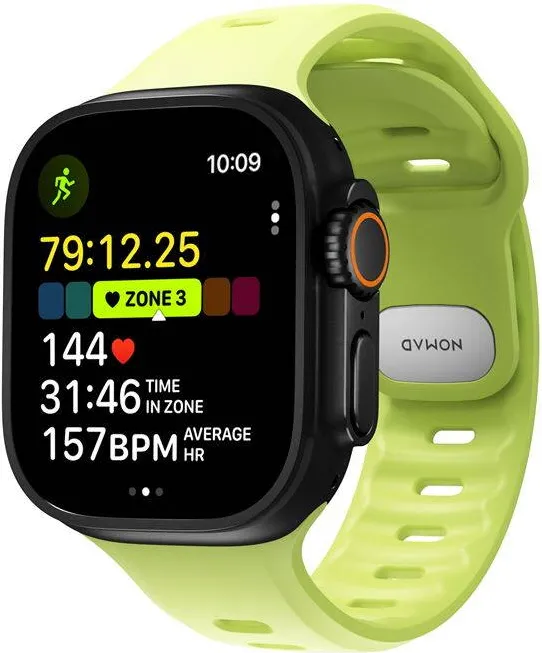 Nomad Curea Nomad Tempo compatibila cu Apple Watch Ultra 49 mm, Lime