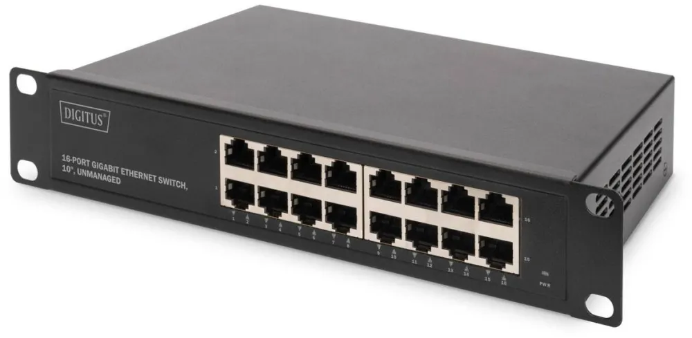 Switch Digitus Ethernet Digitus DN-80115-1 16 porturi Gigabit 10/100/1000 Mbps