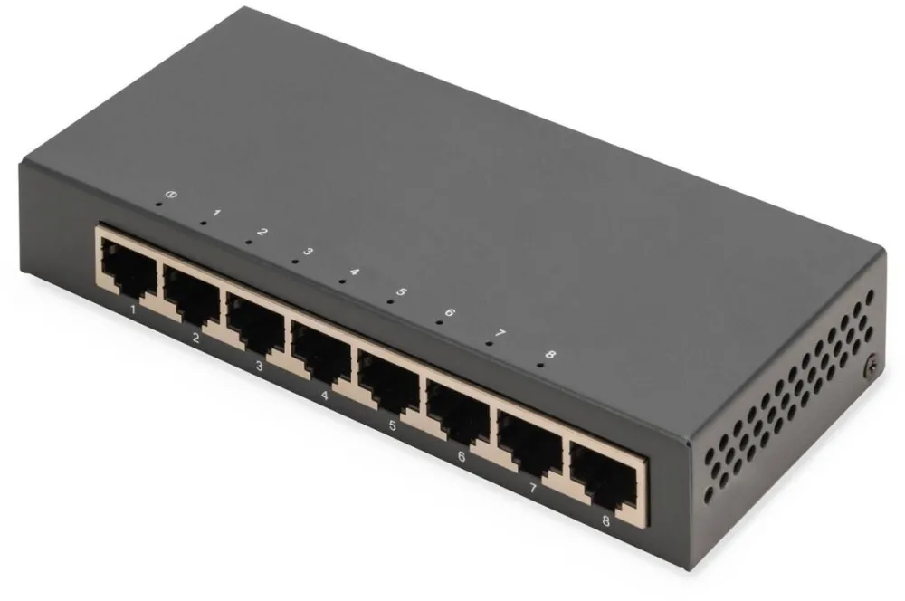 Switch Digitus Digitus DN-80066-1 8 porturi Gigabit neadministrat, negru