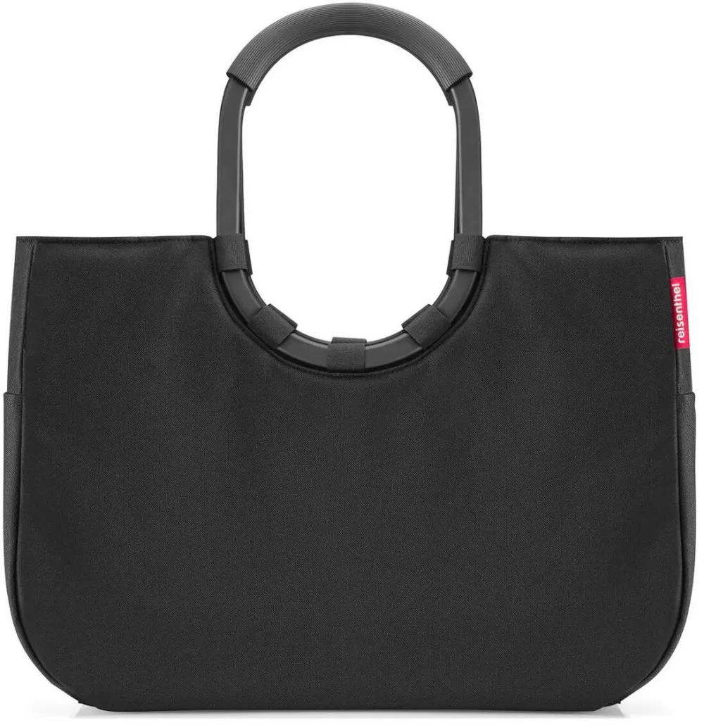 Reisenthel Geanta de dama, Reisenthel, Loopshopper, neagra, 2 buzunare exterioare, buzunar interior cu fermoar