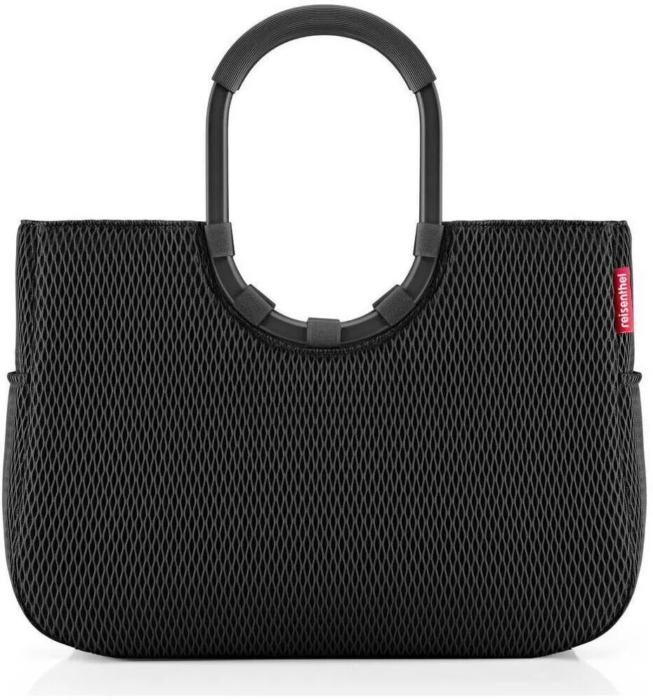 Reisenthel Geanta de cumparaturi Reisenthel Loopshopper L, neagra, material reciclat, 25 litri
