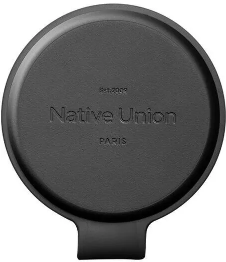 NATIVE UNION Statie de incarcare 2 in 1 Native Union Voyage, Compatibila MagSafe, Putere 15W, Pliabila, Cablu USB-C 1.5m inclus, Negru