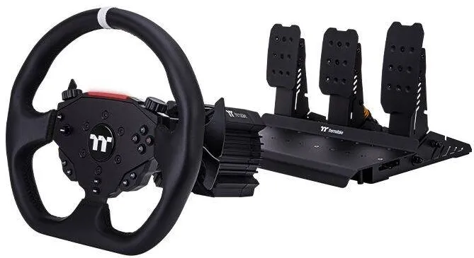 Accesoriu gaming Thermaltake Volan racing Thermaltake G6 Direct Drive cu pedale, negru