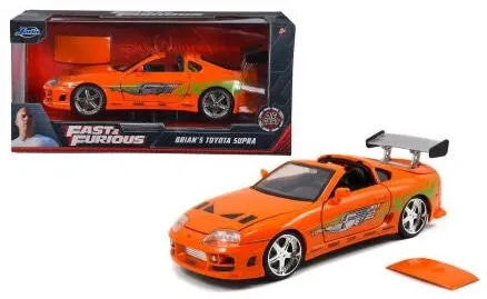 Masina Jada Automacheta Jada Toyota Supra 1995 1:24, portocalie