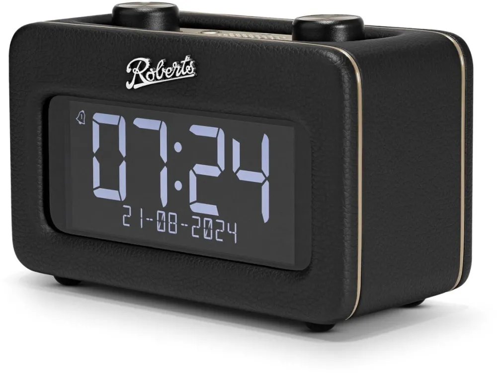 Roberts Radio Radio ceas portabil Roberts Radio Revival Rest, DAB, Bluetooth, negru, 10, 75x5, 24x3, 82cm