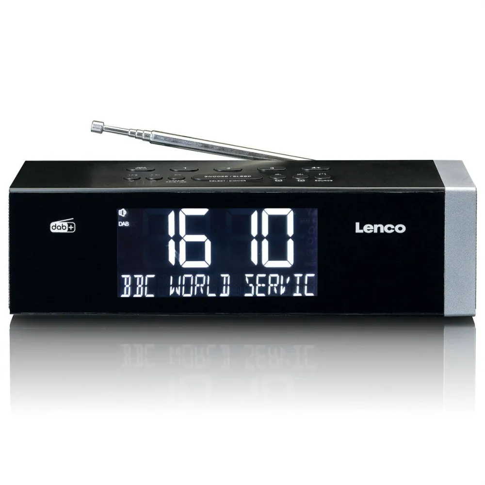 Lenco Radio ceas, Lenco, Afisaj LCD, Negru