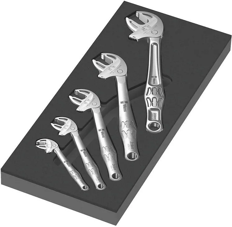 WERA Set de 5 chei reglabile cu clichet Joker 6004, Wera 9732