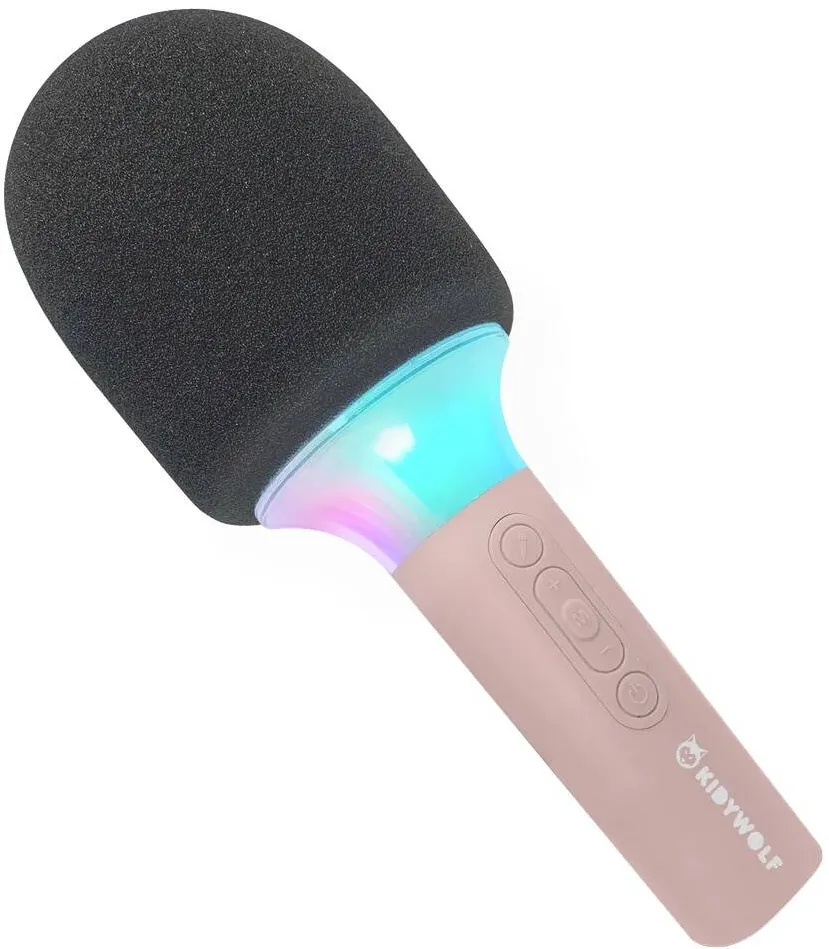 Microfon Kidywolf Microfon karaoke pentru copii KIDYMIC, roz