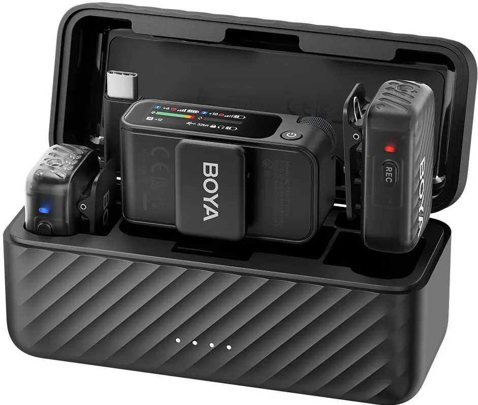Microfon BOYA Microfon Sistem de microfon wireless All-in-One BOYA BOYAMIC 2 BY-BOYAMIC2