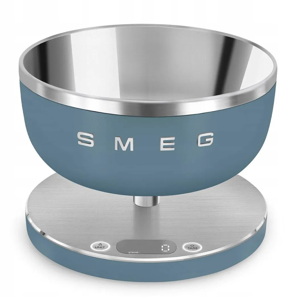 SMEG Cantar de bucatarie Smeg, digital, 5 kg, albastru mat, 150x205x205mm