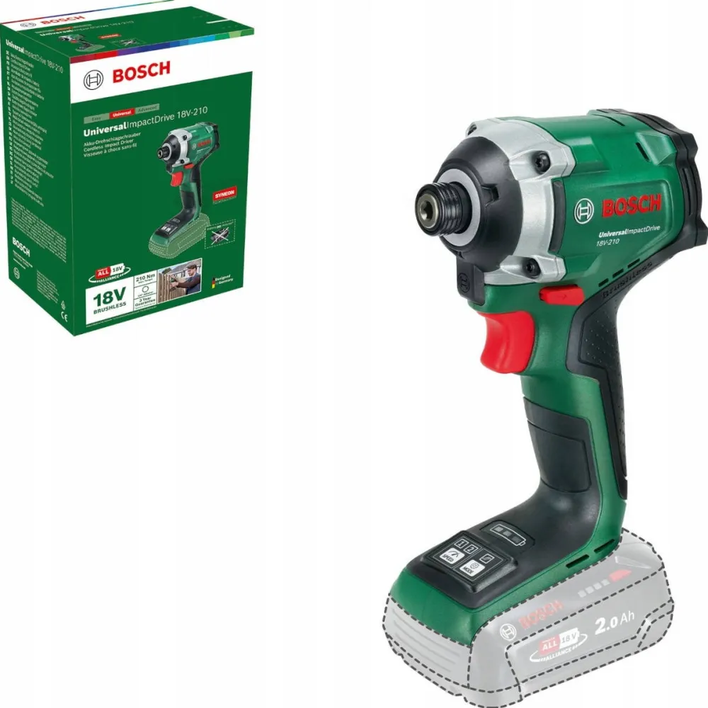 BOSCH Masina de insurubat cu impact Bosch UniversalImpactDrive 18V-210, 210 Nm, culoare albastra