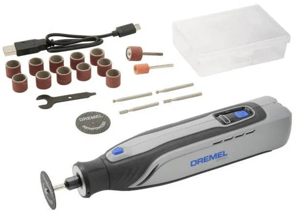 DREMEL Unealta multifunctionala Dremel 8150-20, F0138150JA, 7,2V cu acumulator 2Ah Lithium-Ion, prindere accesorii EZ Twist, 20 accesorii, cablu de incarcare USB-C