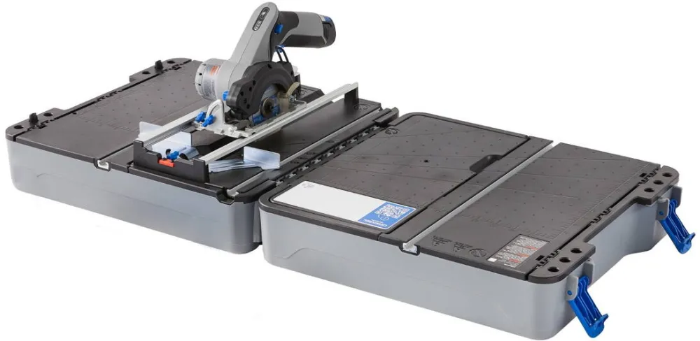 DREMEL Fierastrau circular pe acumulator cu statie portabila de taiere Dremel CS12V-S1C, 12 V, 85 mm diametru disc, 5.000 RPM, acumulator, incarcator