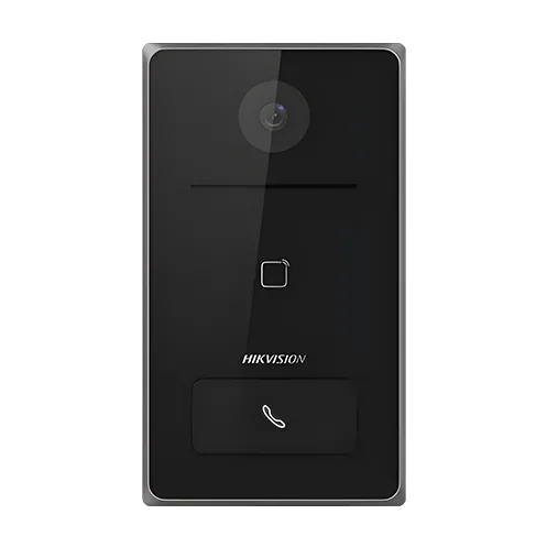 Hikvision Panou exterior videointerfon TCP/IP, Wi-Fi, 2MP, IR 2.5m, 1 familie, montaj aparent, PoE - HIKVISION DS-KV6133-WME1-Aparent
