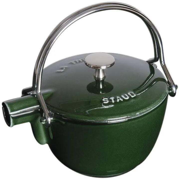 Staub Ceainic Staub 1.15l, verde, fonta, 18x16.6cm