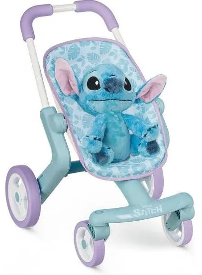 Carucior de jucarie Smoby Disney Stitch cu plus Stitch 25 cm