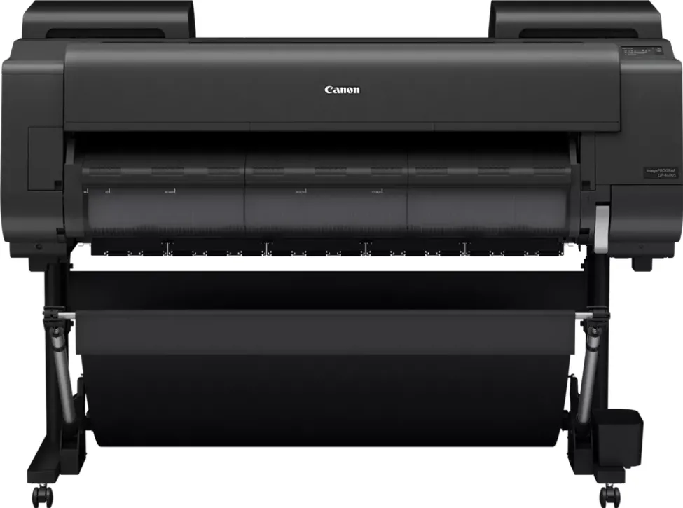 Plotter Canon GP-4600S A0 44", 7 culori, Rezolutie printare: 2,400 x 1,200 dpi, 18.432 de duze (MBK/C/M/Y/O: 1536 de duze x2, PBK/GY: 1536 de duze x1)