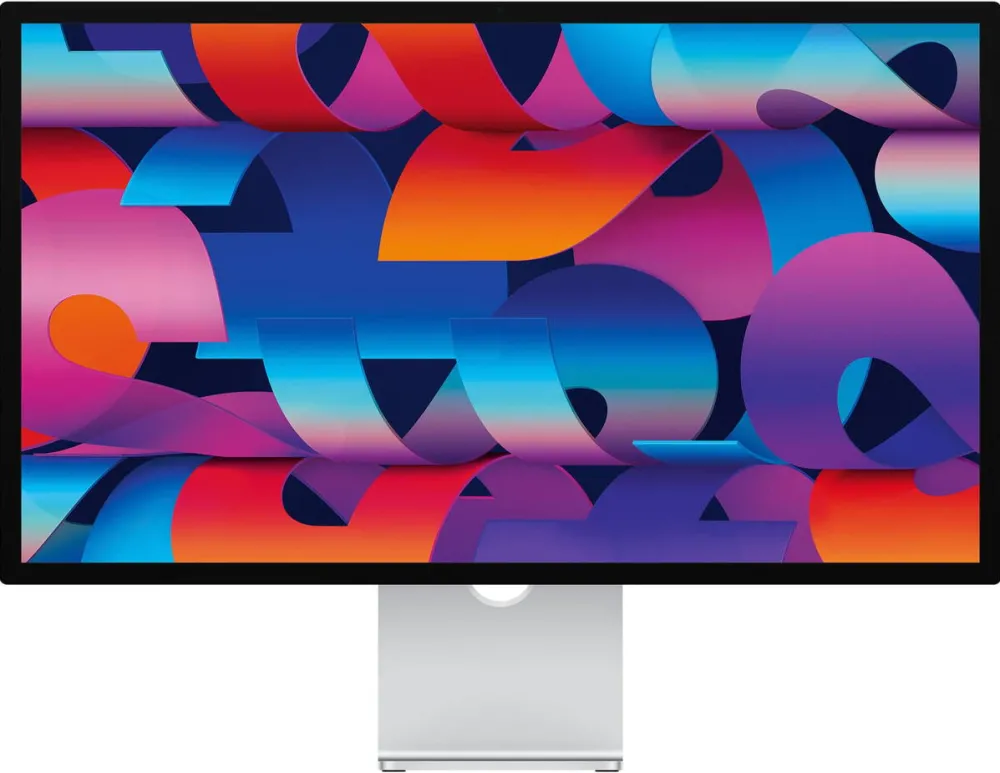 Monitor Apple (68.29 cm (27 inches), silver, tilt and height adjustable stand, nano-texture glass, 5K Retina, webcam)