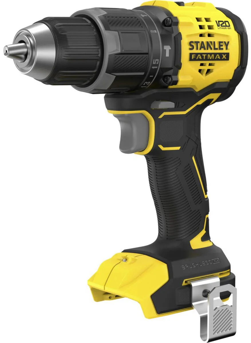 STANLEY cordless impact drill (SFMCD716D1T-QW), 18 volts (black/yellow, Li-ion battery 2.0 Ah, Pro-Stack case)
