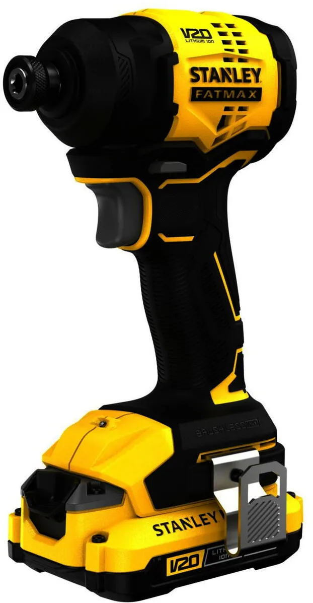 STANLEY cordless impact wrench (SFMCF811D1T-QW), 18 volts (black/yellow, Li-ion battery 2.0 Ah, Pro-Stack case)