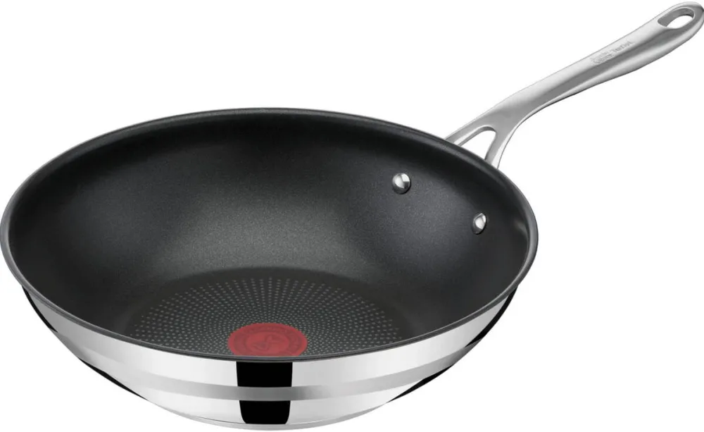 TEFAL wok pan by Jamie Oliver Cook Smart (stainless steel/black, Ř 28 cm)