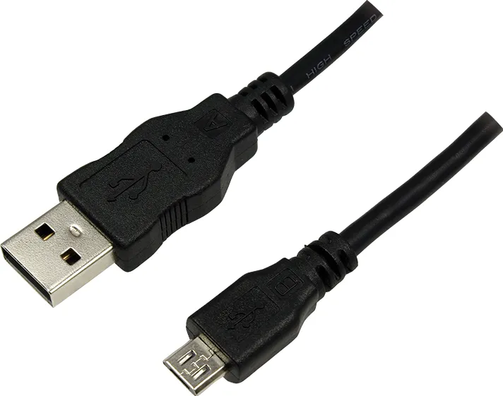 Logilink USB Male la microUSB Male, 1.8 m, Black
