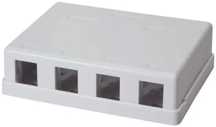 Accesoriu Retea Logilink Modul pentru panou de conexiuni cu montare pe suprafata, Logilink, UTP 4 port, alb