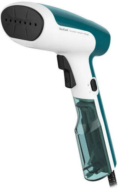 TEFAL Aparat de calcat vertical cu abur Access Steam First DT6131E0, 1300W, abur 20g/min, capacitate rezervor 70ml, functie auto OFF, perie tesaturi, alb/albastru