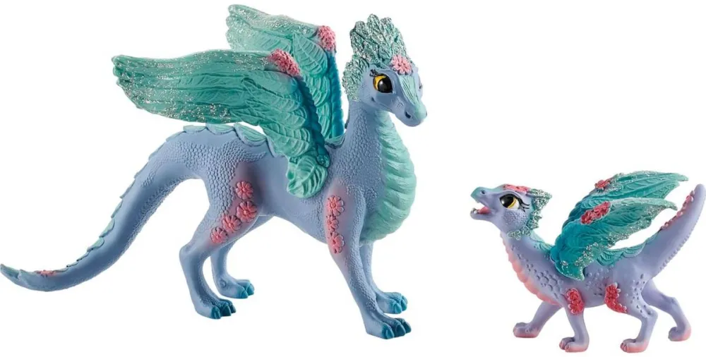 Schleich Jucarie bayala 70592 Blossom dragon mother and child