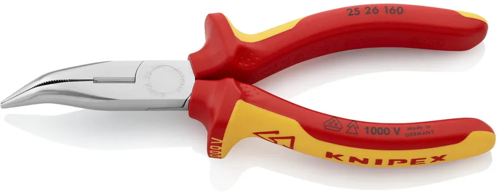 KNIPEX Snipe Nose Side Cutting Pliers (Radio Pliers) 25 26 160