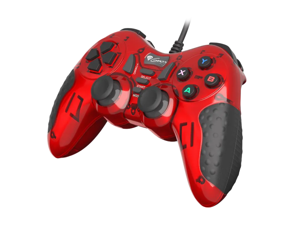 Gamepad Genesis Mangan 200, Red, Wired