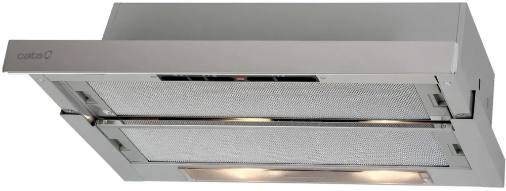 CATA TF 5260 X Hood, D, Telescopic, Width 60 cm, 325 m³/h, Slider Control, Inox