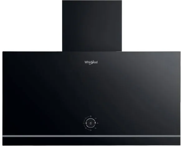 WHIRLPOOL Hood WHVA 62F LM K, Width 59.8 cm, A, Max 485 m³/h, LED, Black