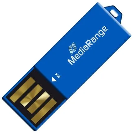 Memorie USB MediaRange Memorie USB, 8GB, albastru, set nano flash drive Paper-clip