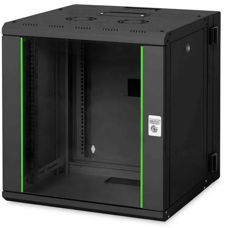 Cabinet metalic Digitus Dulap rack montat pe perete, Digitus, Negru