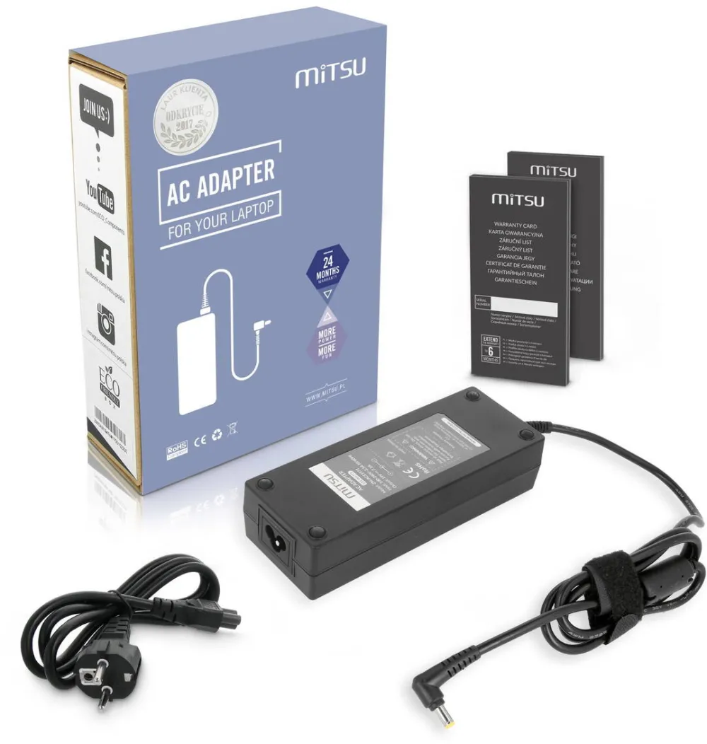 Alimentator Laptop MITSU Incarcator laptop Mitsu 19V 7.1A 135W, protectie supratensiune, 5.5x1.7mm