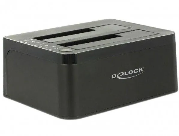 Rack DELOCK Dual Docking Station SATA HDD > USB 3.0 with Clone Function