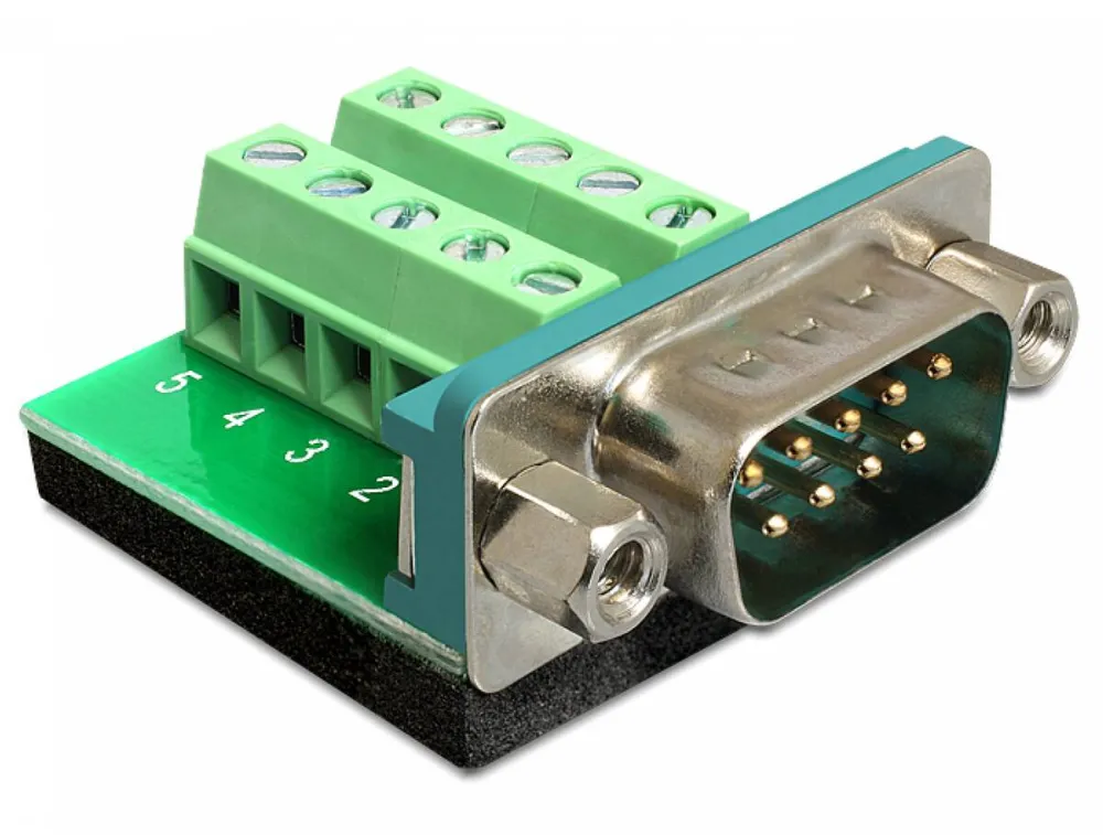 Adaptor DELOCK 65269, serial 10 pin terminal block to DB-9