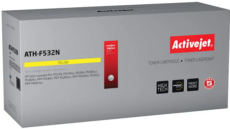 Toner imprimanta ACTIVEJET COMPATIBIL ATH-F532N for HP printer; HP 205A CF532A replacement; Supreme; 900 pages; yellow