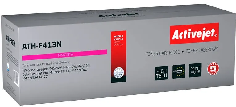 Toner imprimanta ACTIVEJET COMPATIBIL ATH-F413N for HP printer; HP 410A CF413A replacement; Supreme; 2300 pages; magenta