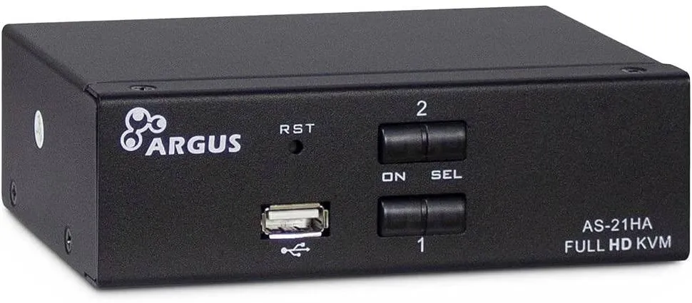 Switch Inter-Tech AS-21HA HDMI, 2 Port, Metall