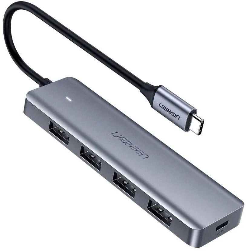 Hub USB UGREEN 4x USB 3.2 Gen 1 cu port de alimentare USB-C (CM219 70336)